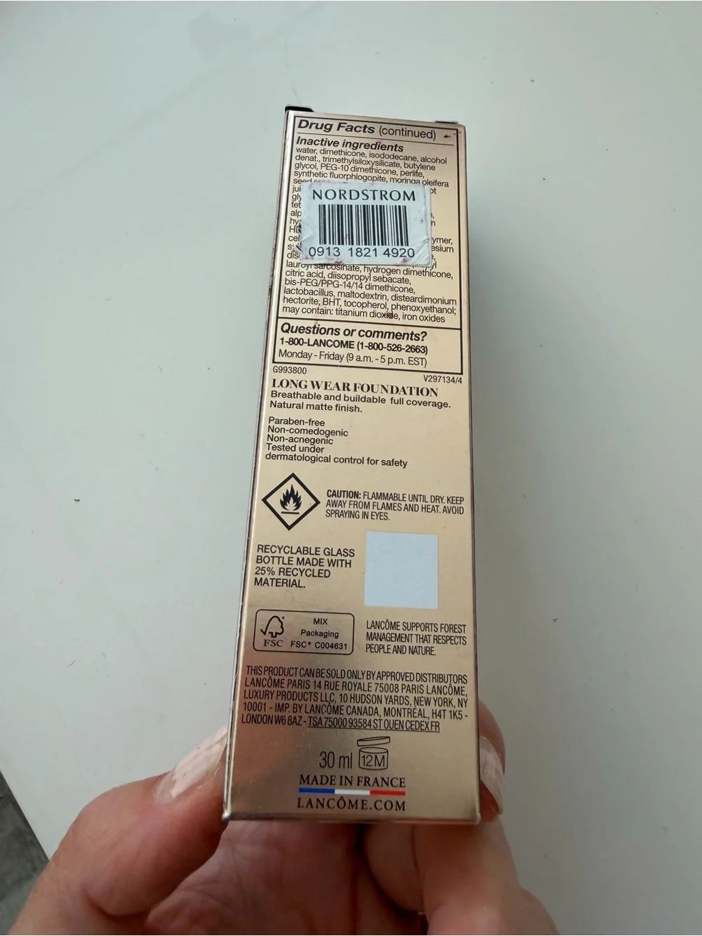 🗽NWT Lancôme Teint Idole Ultra Wear Foundation - 320C